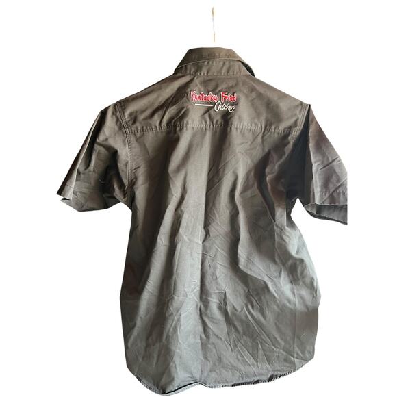 Kentucky Fried Chicken Taco Bell Men M Uniform Button up Shirt Logo Embroidered - Picture 2 of 7